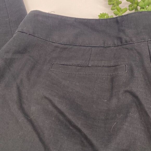 J.Jill Stretch Linen‎ Blend Straight Pants Flat Front Black Size 8 - Picture 6 of 11